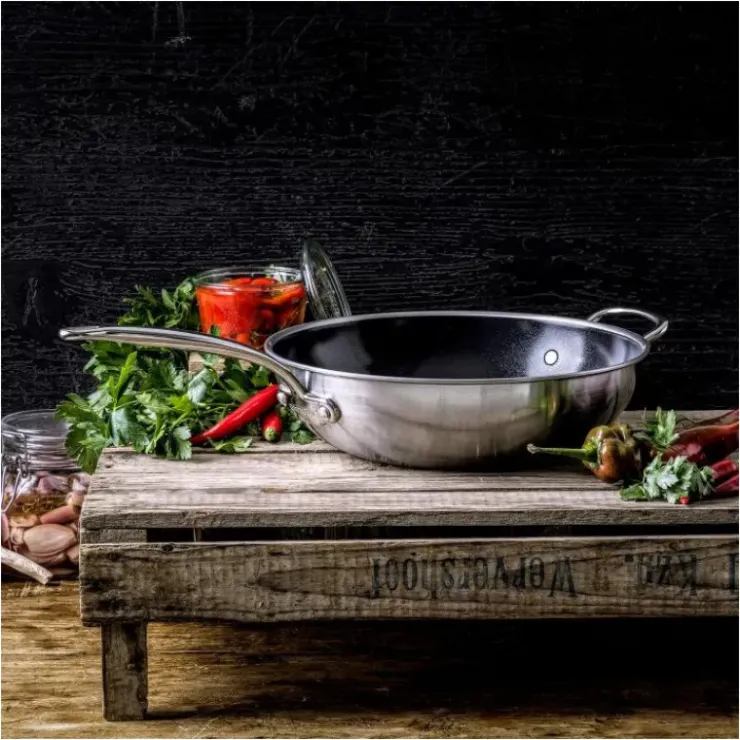 New GREENPAN Wok Inox Ø 30 cm PREMIERE